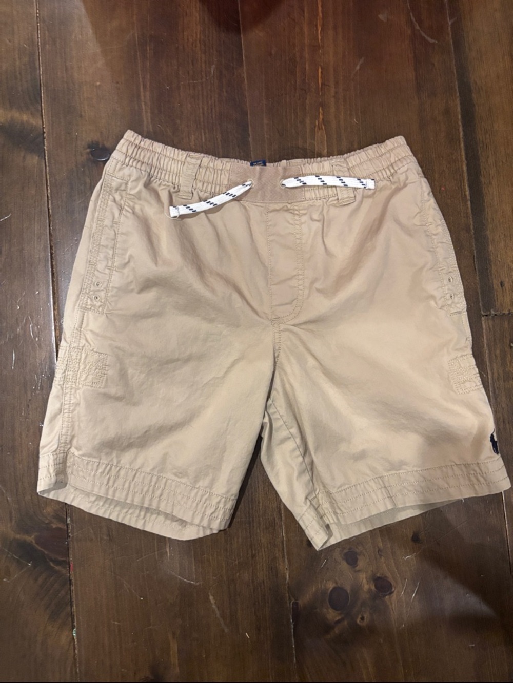 Polo by Ralph Lauren Tan Cargo Drawstring Shorts